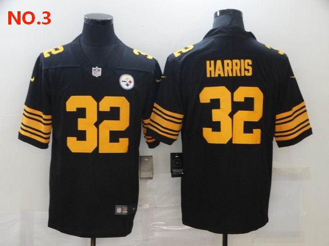 Men's Pittsburgh Steelers #32 Franco Harris Jersey Black NO.3;